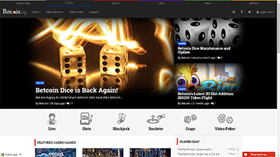 betcoin casino frontpage